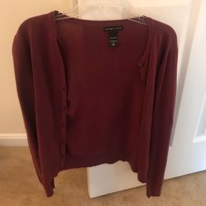 Burgundy cardigan
